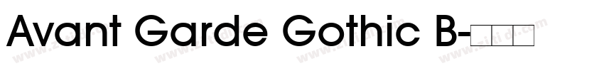 Avant Garde Gothic B字体转换